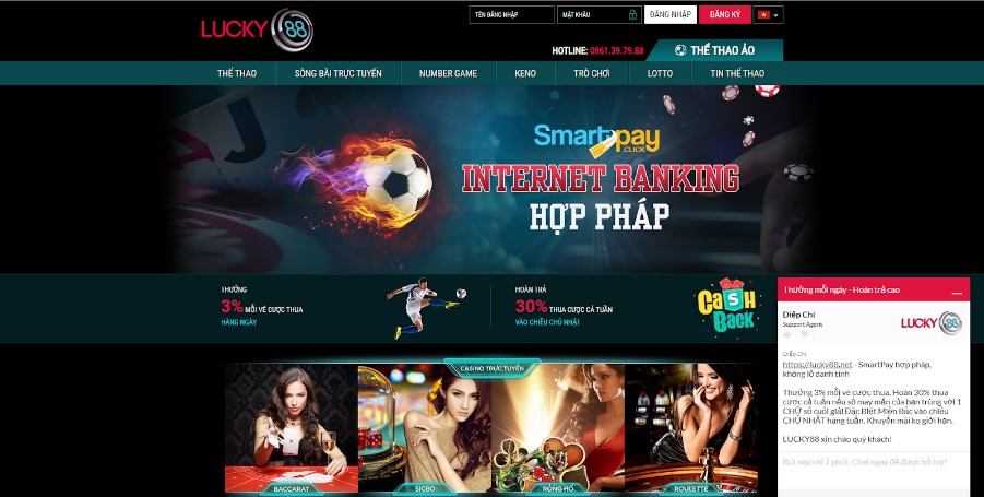 Casino online Lucky88 với nhiều game hấp dẫn